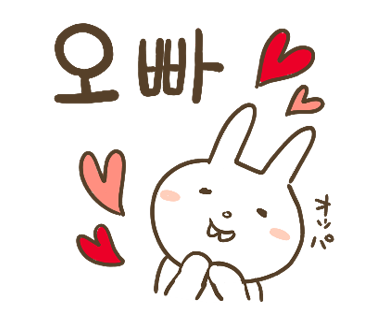 ぶたさんと韓国語79 오빠 オッパ Honey Bunny Canaの韓国ブログ